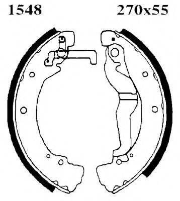 BSF 01548 Тормозные колодоки 