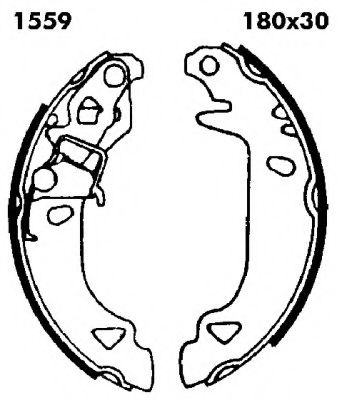 BSF 01559 Тормозные колодоки 