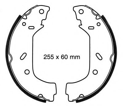 BSF 01562 Тормозные колодоки 