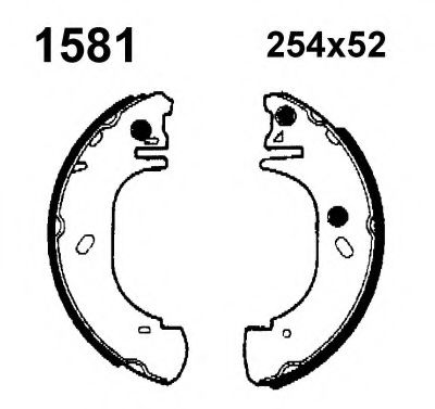 BSF 01581 Тормозные колодоки 