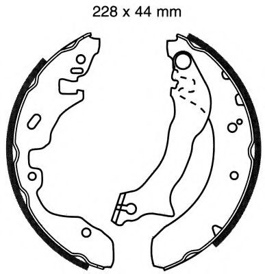 BSF 06310 Тормозные колодоки 