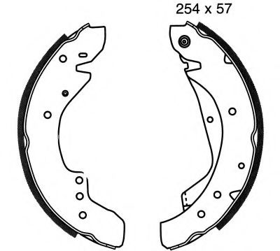 BSF 06313 Тормозные колодоки 