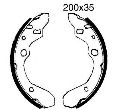 BSF 01591 Тормозные колодоки для MAZDA (Мазда) BSF 01591 Тормозные колодоки для MAZDA (Мазда)