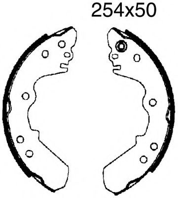 BSF 01594 Тормозные колодоки 
