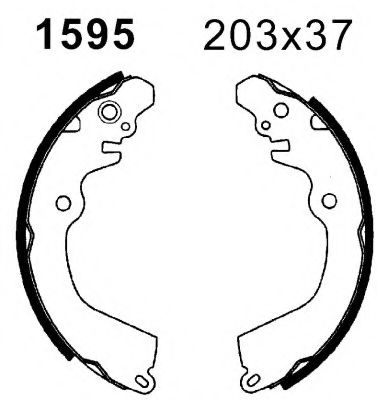 BSF 01595 Тормозные колодоки 