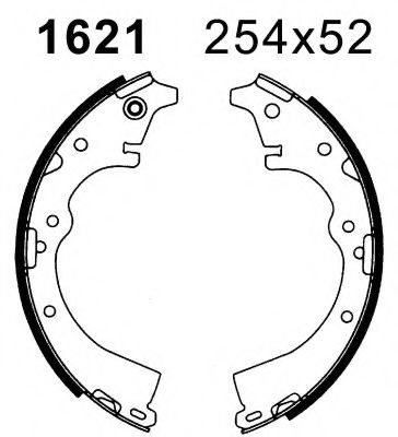 BSF 01621 Тормозные колодоки 