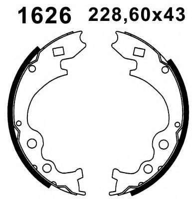 BSF 01626 Тормозные колодоки для MAZDA (Мазда) BSF 01626 Тормозные колодоки для MAZDA (Мазда)
