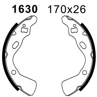 BSF 01630 Тормозные колодоки для MAZDA (Мазда) BSF 01630 Тормозные колодоки для MAZDA (Мазда)