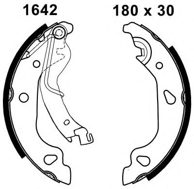 BSF 06397 Тормозные колодоки 