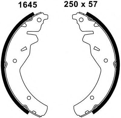 BSF 06491 Тормозные колодоки 