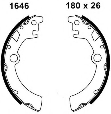 BSF 06478 Тормозные колодоки 
