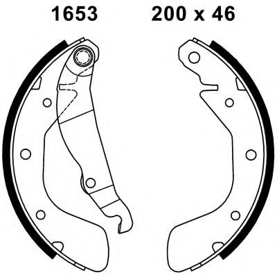 BSF 06414 Тормозные колодоки 