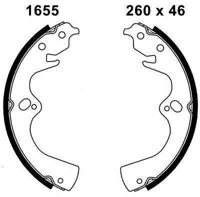 BSF 06508 Тормозные колодоки 
