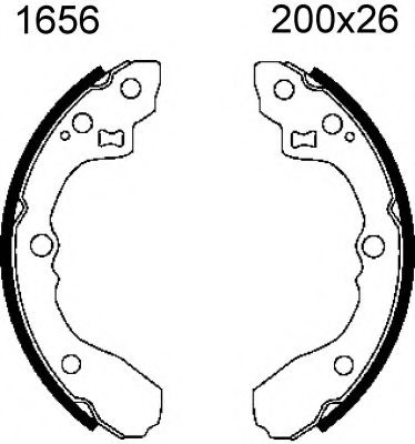 BSF 06500 Тормозные колодоки 
