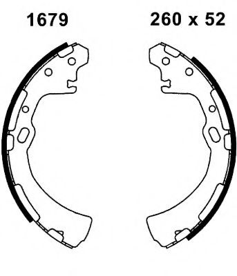 BSF 01679 Тормозные колодоки 