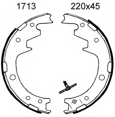 BSF 01713 Тормозные колодоки 