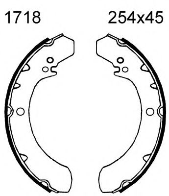 BSF 01718 Тормозные колодоки 