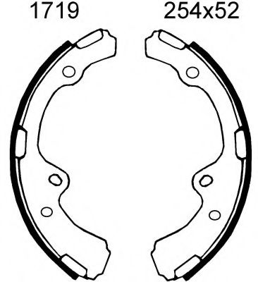 BSF 01719 Тормозные колодоки 