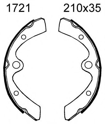 BSF 01721 Тормозные колодоки 