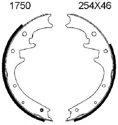 BSF 01750 Тормозные колодоки 