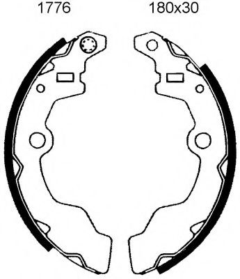 BSF 01776 Тормозные колодоки 