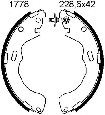 BSF 01778 Тормозные колодоки для MAZDA (Мазда) BSF 01778 Тормозные колодоки для MAZDA (Мазда)