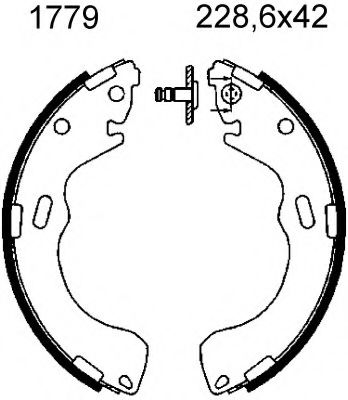 BSF 01779 Тормозные колодоки 