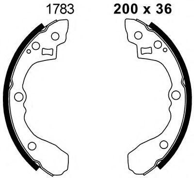 BSF 01783 Тормозные колодоки 