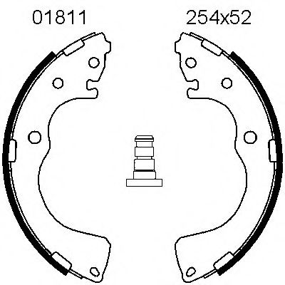 BSF 01811 Тормозные колодоки 