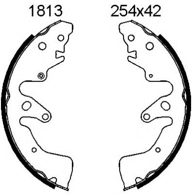 BSF 01813 Тормозные колодоки 