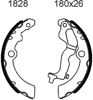 BSF 01828 Тормозные колодоки 