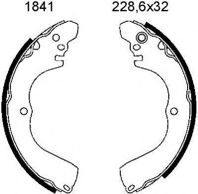 BSF 01841 Тормозные колодоки для MITSUBISHI OUTLANDER II (Митсубиши/митсубиси Аутлендер 2) BSF 01841 Тормозные колодоки для MITSUBISHI OUTLANDER II (Митсубиши/митсубиси Аутлендер 2)