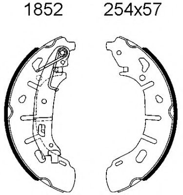 BSF 01852 Тормозные колодоки 