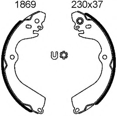 BSF 01869 Тормозные колодоки 
