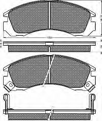 BSF 10115 Тормозные колодки для MITSUBISHI PAJERO/SHOGUN (Митсубиши/митсубиси Пажэро/шогун) BSF 10115 Тормозные колодки для MITSUBISHI PAJERO/SHOGUN (Митсубиши/митсубиси Пажэро/шогун)