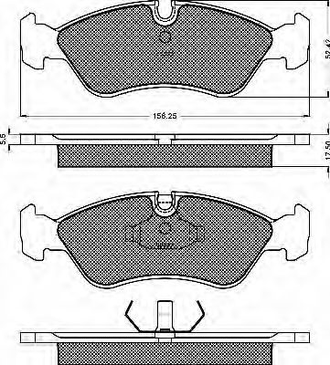 BSF 10142 Тормозные колодки для DAEWOO (Дэу) BSF 10142 Тормозные колодки для DAEWOO (Дэу)