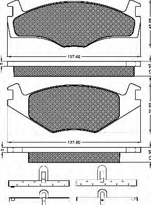 BSF 10215 Тормозные колодки для VOLKSWAGEN POLO (Фольксваген Поло) BSF 10215 Тормозные колодки для VOLKSWAGEN POLO (Фольксваген Поло)