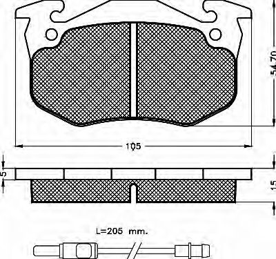 BSF 10241 Тормозные колодки для RENAULT SUPER 5 (Рено Супэр 5) BSF 10241 Тормозные колодки для RENAULT SUPER 5 (Рено Супэр 5)