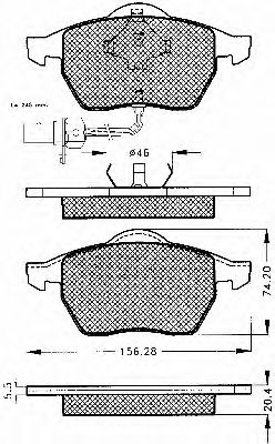 BSF 10341 Тормозные колодки для VOLKSWAGEN (Фольксваген) BSF 10341 Тормозные колодки для VOLKSWAGEN (Фольксваген)