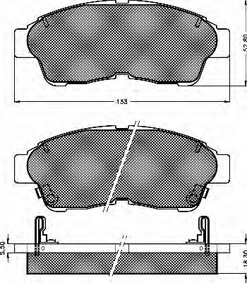 BSF 10349 Тормозные колодки для TOYOTA CALDINA (Тойота/тоета Cалдина) BSF 10349 Тормозные колодки для TOYOTA CALDINA (Тойота/тоета Cалдина)
