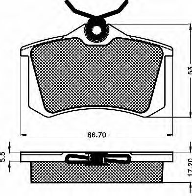 BSF 10480 Тормозные колодки для VOLKSWAGEN (Фольксваген) BSF 10480 Тормозные колодки для VOLKSWAGEN (Фольксваген)