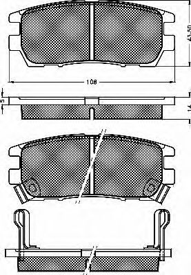 BSF 10505 Тормозные колодки для MITSUBISHI PAJERO/SHOGUN (Митсубиши/митсубиси Пажэро/шогун) BSF 10505 Тормозные колодки для MITSUBISHI PAJERO/SHOGUN (Митсубиши/митсубиси Пажэро/шогун)