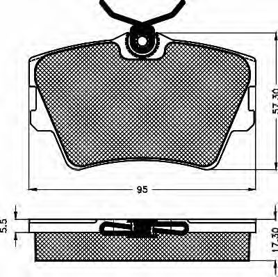 BSF 10516 Тормозные колодки для VOLKSWAGEN (Фольксваген) BSF 10516 Тормозные колодки для VOLKSWAGEN (Фольксваген)
