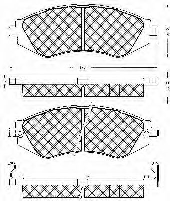 BSF 10590 Тормозные колодки для DAEWOO (Дэу) BSF 10590 Тормозные колодки для DAEWOO (Дэу)