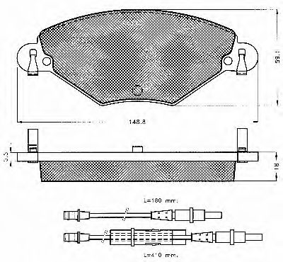 BSF 10605 Тормозные колодки для CITROëN (Cитроëн) BSF 10605 Тормозные колодки для CITROëN (Cитроëн)
