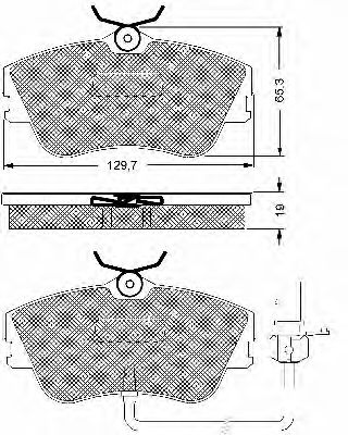 BSF 10657 Тормозные колодки для VOLKSWAGEN (Фольксваген) BSF 10657 Тормозные колодки для VOLKSWAGEN (Фольксваген)