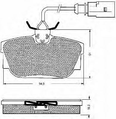 BSF 10659 Тормозные колодки для VOLKSWAGEN (Фольксваген) BSF 10659 Тормозные колодки для VOLKSWAGEN (Фольксваген)