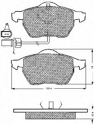 BSF 10667 Тормозные колодки для VOLKSWAGEN (Фольксваген) BSF 10667 Тормозные колодки для VOLKSWAGEN (Фольксваген)
