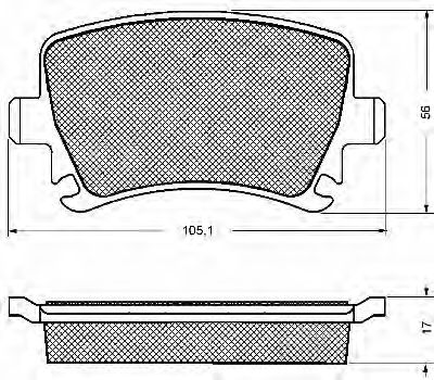 BSF 10687 Тормозные колодки для AUDI TT (Ауди Тт) BSF 10687 Тормозные колодки для AUDI TT (Ауди Тт)