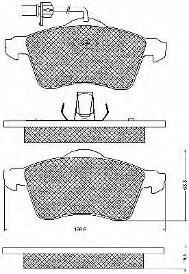 BSF 10743 Тормозные колодки для VOLKSWAGEN (Фольксваген) BSF 10743 Тормозные колодки для VOLKSWAGEN (Фольксваген)